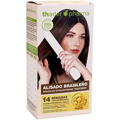 Thader Th Pharma Braziliaanse straightening behandeling formaldehydevrij, 14 weken lang glad haar Thader Th Pharma Braziliaanse straightening behandeling formaldehydevrij, 14 weken lang glad haar