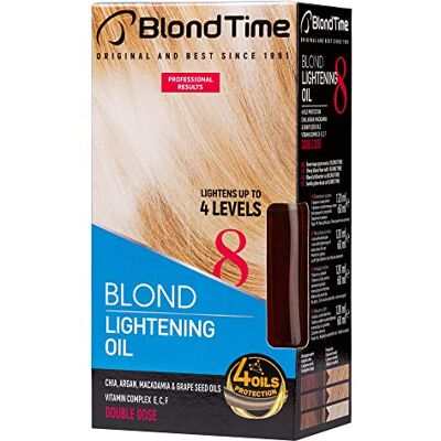Blond Time Bleekolie voor het haar, lichter tot 4 niveaus, bleekmiddel, 180 ml Blond Time Bleekolie voor het haar, lichter tot 4 niveaus, bleekmiddel, 180 ml