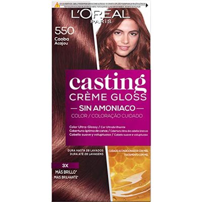 L'Oreal Paris LOreal Paris Casting Creme Gloss Baño De Color 550 Caoba L'Oreal Paris LOreal Paris Casting Creme Gloss Baño De Color 550 Caoba