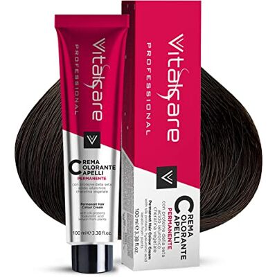 Vitalcare Professional Haarverf Crème - Donker Blond - Permanent Vitalcare Professional Haarverf Crème - Donker Blond - Permanent