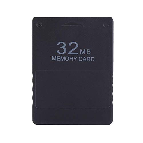 AMONIDA 8M-256M geheugenkaart Hoge snelheid voor Sony PlayStation 2 PS2 Games Accessoires, zwart(32m)