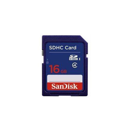 SanDisk SDTM 16GB SD geheugenkaart geheugenkaart (16 GB, SD, 15 MB/s, blauw)