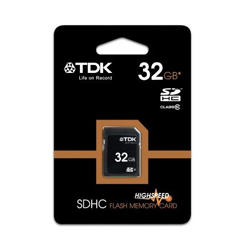 TDK 32GB SDHC geheugenkaart klasse 10 geheugenkaarten (32 GB, SDHC, klasse 10, zwart)