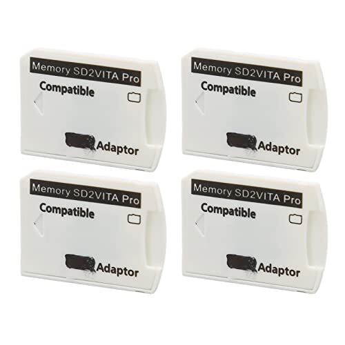 Bewinner 4 Stks SD2Vita Geheugenkaart Adapter, voor PS Vita Micro Geheugenkaart Adapter, voor PSV Geheugenkaart Adapter voor PS Vita 1000 2000 voor PS TV