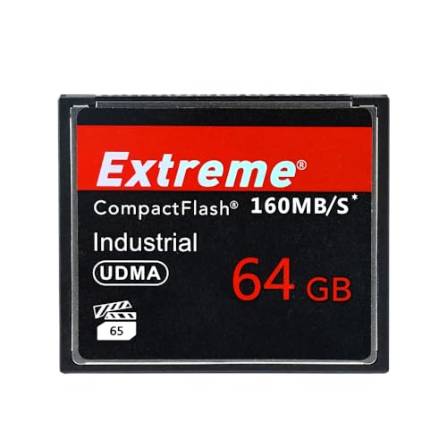 zhongsir Extreme 64GB Compact Flash Geheugenkaart, Hoge Snelheid CF-kaart UDMA Snelheid Tot 160MB/s SLR Camera 64GB Geheugenkaarten