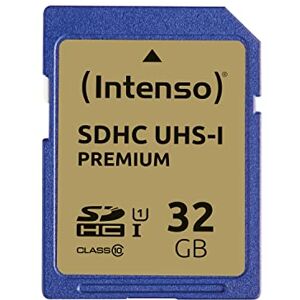 Intenso Premium SDHC UHS-I 32GB Class 10 geheugenkaart blauw Intenso Premium SDHC UHS-I 32GB Class 10 geheugenkaart blauw