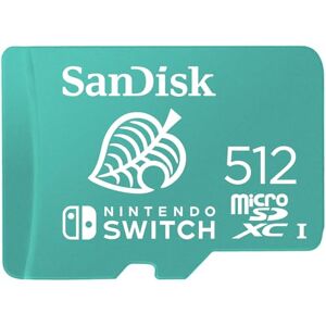SanDisk MicroSDXC-Kaart Voor Nintendo Switch 512 GB (V30, U3, C10, A1, Leessnelheden Tot 100 MB/s, Van Meerdere Games) SanDisk MicroSDXC-Kaart Voor Nintendo Switch 512 GB (V30, U3, C10, A1, Leessnelheden Tot 100 MB/s, Van Meerdere Games)