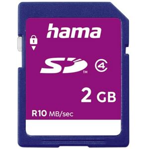 Hama HighSpeed SecureDigital Card 2 GB, Geheugenkaart (Sd-2.0 Standaard, Klasse 4, Gegevensbeveiliging Dankzij Mechanische Schrijfbescherming, Tekstveld) Hama HighSpeed SecureDigital Card 2 GB, Geheugenkaart (Sd-2.0 Standaard, Klasse 4, Gegevensbeveiliging Dankzij Mechanische Schrijfbescherming, Tekstveld)