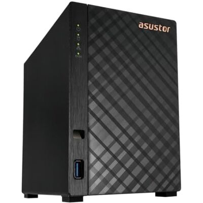 Asustor Drivestor 2 Gen 2 AS1202T, 2 Bay NAS Netwerkopslagbehuizing, Quad-Core 1.7GHz CPU, 2.5GbE Port, 1GB DDR4, 3 x USB 3.0 (Schijfloos) Asustor Drivestor 2 Gen 2 AS1202T, 2 Bay NAS Netwerkopslagbehuizing, Quad-Core 1.7GHz CPU, 2.5GbE Port, 1GB DDR4, 3 x USB 3.0 (Schijfloos)