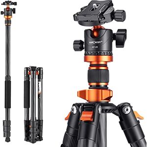 K&F CONCEPT Carbon Fiber Camera Statief, 160cm Lichtgewicht Reisstatief met Monopod, Compact Professioneel Statief met 360° Balhoofd en Loslaatplaat Compatibel met D254C1+BH-28L DSLR Camera. K&F CONCEPT Carbon Fiber Camera Statief, 160cm Lichtgewicht Reisstatief met Monopod, Compact Professioneel Statief met 360° Balhoofd en Loslaatplaat Compatibel met D254C1+BH-28L DSLR Camera.