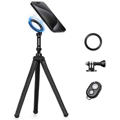 K&F CONCEPT MS36 Flexibel magnetisch statief, magnetische selfiestick, mini-statiefhouder met afstandsbediening, statief met statiefhouder, mobiele telefoonstatief voor iPhone/Samsung K&F CONCEPT MS36 Flexibel magnetisch statief, magnetische selfiestick, mini-statiefhouder met afstandsbediening, statief met statiefhouder, mobiele telefoonstatief voor iPhone/Samsung
