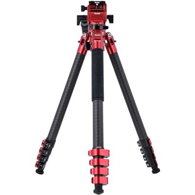 Rollei Easy Traveler Video carbonstatief, 4,5 kg draagkracht, 164 cm hoogte, ultralicht, compact, moeiteloze vergrendelingsfunctie Rollei Easy Traveler Video carbonstatief, 4,5 kg draagkracht, 164 cm hoogte, ultralicht, compact, moeiteloze vergrendelingsfunctie