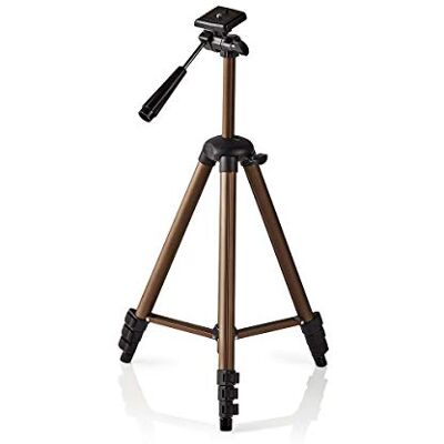 NEDIS Statief Maximaal draagvermogen: 2.0 kg Minimale werkhoogte: 40.5 cm Maximale werkhoogte: 128.0 cm 4 Segmenten Pan Inclusief reistas ABS/Aluminium Brons/Zwart NEDIS Statief Maximaal draagvermogen: 2.0 kg Minimale werkhoogte: 40.5 cm Maximale werkhoogte: 128.0 cm 4 Segmenten Pan Inclusief reistas ABS/Aluminium Brons/Zwart