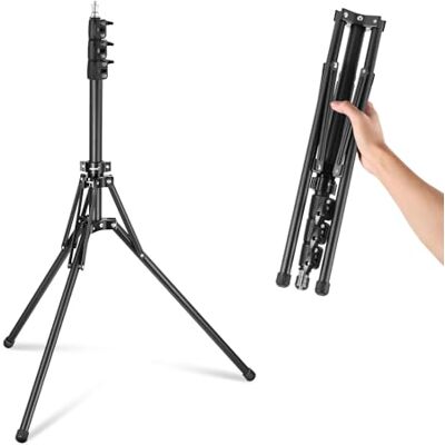 NEEWER Statief met omkeerbare poten, 180 °, 178 cm, draagbaar reislicht, 1/4 inch schroef en 5/8 inch pen voor binnen- en buitenfotografie Speedlite Strobo Ring Light softbox, ST178B, zwart NEEWER Statief met omkeerbare poten, 180 °, 178 cm, draagbaar reislicht, 1/4 inch schroef en 5/8 inch pen voor binnen- en buitenfotografie Speedlite Strobo Ring Light softbox, ST178B, zwart