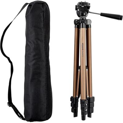 Amazon Basics Licht statief met tas, 127 cm, Champagne Amazon Basics Licht statief met tas, 127 cm, Champagne