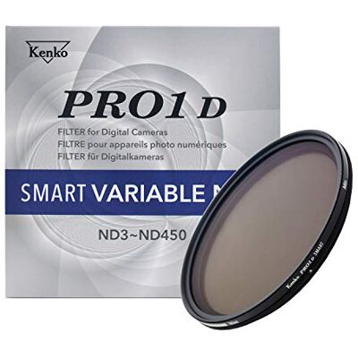Kenko Fotografie grijs filter PRO1D SMART VARIABLE NDX ND3-ND450 52mm, ND3 tot 450 traploze aanpassing, Voor lange belichting, Voor video-opname Kenko Fotografie grijs filter PRO1D SMART VARIABLE NDX ND3-ND450 52mm, ND3 tot 450 traploze aanpassing, Voor lange belichting, Voor video-opname