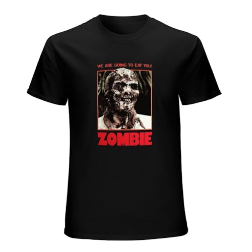 BMBO Zombie Horror Thriller Movie We Are Going To Eat You ! Mens Unisex Tee Short Sleeve T-Shirt Black XXXL