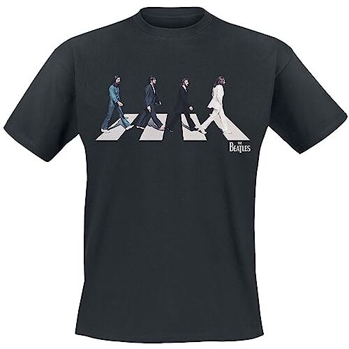 The Beatles Beatles, The Abbey Road Silhouette T-shirt zwart XL 100% katoen Band merch, Bands