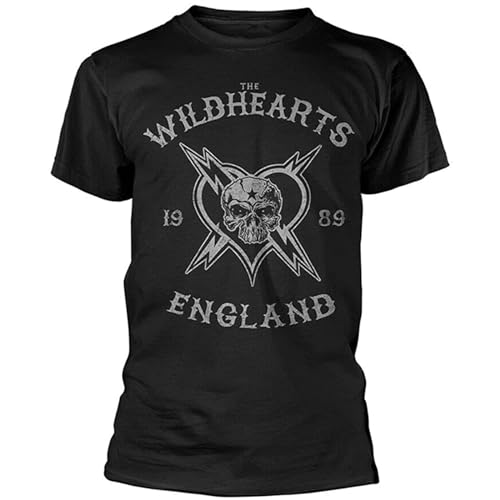 SHIXUED Men's The Wildhearts ' 1989' T Shirt Black XXL