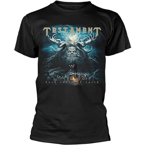 IdoMinBSD Testament 'Dark Roots of Earth' Mens T Shirt 100% Cotton Black S