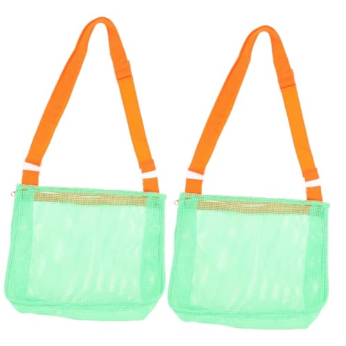 Warmhm Strandspeelgoed Voor Kinderen 2 Stuks Schouder Strand Nettas Speelgoed Nylon- Hangend Kust Sporttas Badspeelgoed