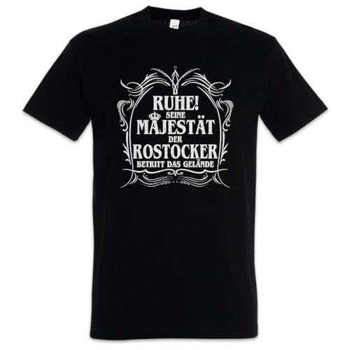 Urban Backwoods Seine Majestät Der Rostocker T-shirt voor heren, zwart, L