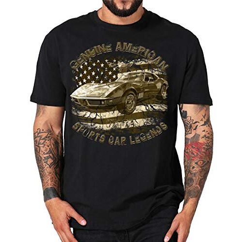 Shirtmatic Vette Chevy USA Amerikaanse sportwagen T-Shirt Corvette 60s 70s 80s Modellen Amerikaanse auto