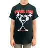 Pearl Stickman T-shirt zwart S 100% katoen Band merch, Bands