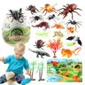 itrimaka Mini-modeldier, modeldieren voor kinderen   Realistische reptieldiermodellen actiefiguren Fake Reptiel Dierenspeelgoed Reptiel Ornamenten Kinderen Onderwijs Speelgoed voor School