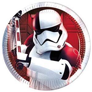 Disney Star Wars Episode 8 platte borden, metaal, meerkleurig, 20 cm Disney Star Wars Episode 8 platte borden, metaal, meerkleurig, 20 cm