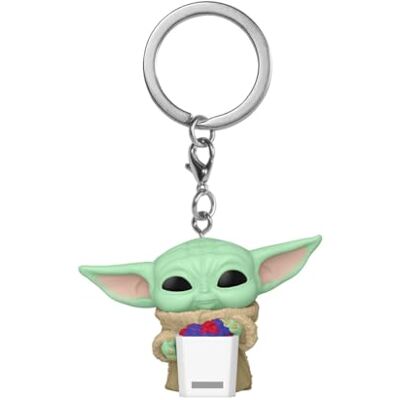 Funko POP! Sleutelhanger: Star Wars The Mandalorian and Grogu Grogu Originele sleutelhanger Mini verzamelfiguur kousengeschenk cadeau-idee officieel product Funko POP! Sleutelhanger: Star Wars The Mandalorian and Grogu Grogu Originele sleutelhanger Mini verzamelfiguur kousengeschenk cadeau-idee officieel product