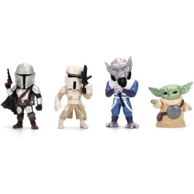 Jada STARWARS 2,5" 4-Pack Wave 2 Mandalorian Movie Die-cast figuren, speelset, geschenkverpakking. Display, verzamelen en spelen speelgoed voor kinderen en volwassenen Jada STARWARS 2,5" 4-Pack Wave 2 Mandalorian Movie Die-cast figuren, speelset, geschenkverpakking. Display, verzamelen en spelen speelgoed voor kinderen en volwassenen