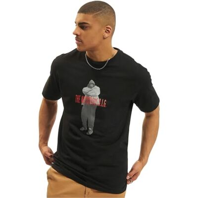 Heren Biggie Smalls Tee S Black, zwart, S Heren Biggie Smalls Tee S Black, zwart, S