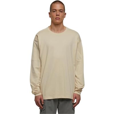 Urban Classics Raglan Back Longsleeve T-shirt voor heren, zand, M Urban Classics Raglan Back Longsleeve T-shirt voor heren, zand, M