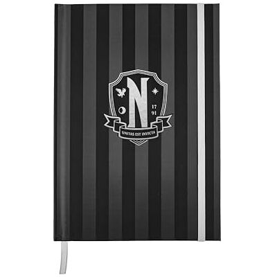 Cinereplicas Wednesday Nevermore Academy Hardcover notitieboek 14.5 * 21cm Officiële licentie Cinereplicas Wednesday Nevermore Academy Hardcover notitieboek 14.5 * 21cm Officiële licentie