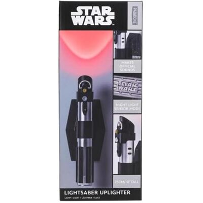 Paladone Star Wars Lightsaber wandlamp officieel gelicentieerde Uplighter, met rood licht, Sith en Jedi Tribute Collectible verlichting en decoratie, cadeau voor Lucas filmfans, batterijgevoed Paladone Star Wars Lightsaber wandlamp officieel gelicentieerde Uplighter, met rood licht, Sith en Jedi Tribute Collectible verlichting en decoratie, cadeau voor Lucas filmfans, batterijgevoed