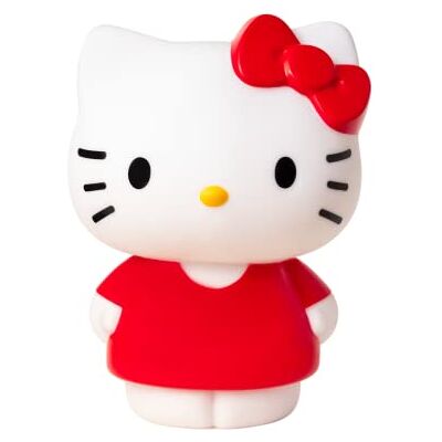 TEKNOFUN Licentie Hello Kitty Lichtgevend Hello Kitty-figuur 25 cm Draadloos Inclusief 2 verlichtingsmodi Werkt met 3 AAA-batterijen niet inbegrepen/USB-kabel inbegrepen Rood en wit TEKNOFUN Licentie Hello Kitty Lichtgevend Hello Kitty-figuur 25 cm Draadloos Inclusief 2 verlichtingsmodi Werkt met 3 AAA-batterijen niet inbegrepen/USB-kabel inbegrepen Rood en wit