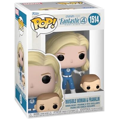Funko Pop! & Buddy: Fantastic Four (2025) – onzichtbare vrouw – vinylfiguur om te verzamelen – cadeau-idee – officiële merchandising – speelgoed voor kinderen en volwassenen Funko Pop! & Buddy: Fantastic Four (2025) – onzichtbare vrouw – vinylfiguur om te verzamelen – cadeau-idee – officiële merchandising – speelgoed voor kinderen en volwassenen