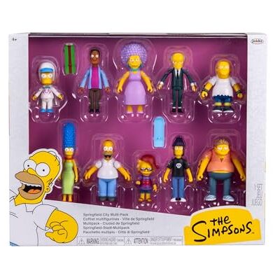 Jakks Pacific The Simpsons Officiële licentie Springfield Figuren Set 6,5 cm Minifiguren TV Serie De Simpsons Cartoon Collectie Fantasierijk spel voor kinderen TV-figuren Jakks Pacific The Simpsons Officiële licentie Springfield Figuren Set 6,5 cm Minifiguren TV Serie De Simpsons Cartoon Collectie Fantasierijk spel voor kinderen TV-figuren