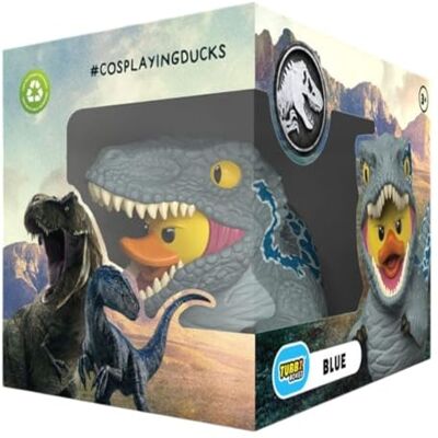 TUBBZ Boxed Edition: Jurassic World Blauw Cosplaying Rubber Duck Vinyl Figuur TUBBZ Boxed Edition: Jurassic World Blauw Cosplaying Rubber Duck Vinyl Figuur