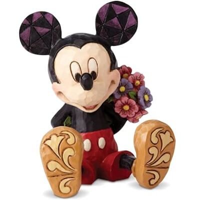 Enesco Disney Traditions Mickey Met Bloemen Mini Beeldje Enesco Disney Traditions Mickey Met Bloemen Mini Beeldje