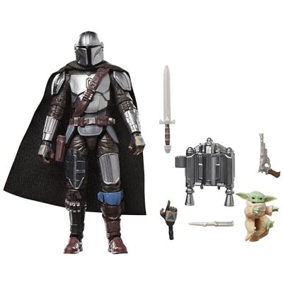 STAR WARS The Vintage Collection The Mandalorian & Grogu uit : The Mandalorian & Grogu, Deluxe verzamelactiefiguur van 9,5 cm STAR WARS The Vintage Collection The Mandalorian & Grogu uit : The Mandalorian & Grogu, Deluxe verzamelactiefiguur van 9,5 cm