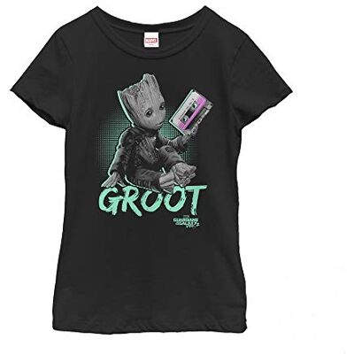 Fifth Sun Marvel meisjes Neon Baby Groot T-shirt T-Shirt Zwart XS Fifth Sun Marvel meisjes Neon Baby Groot T-shirt T-Shirt Zwart XS