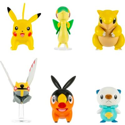 Jazwares Pokemon Battle Figure 6 Pack Bevat 2-inch Snivy, Oshawott, Tepig, Chikorita, Sandshrew en Pikachu Battle Figures Jazwares Pokemon Battle Figure 6 Pack Bevat 2-inch Snivy, Oshawott, Tepig, Chikorita, Sandshrew en Pikachu Battle Figures