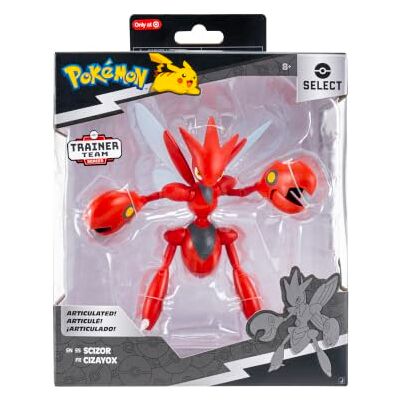 Pokémon Pokemon Select 6 Inch Super-Articulated Figuur (Scizor) W11 Pokémon Pokemon Select 6 Inch Super-Articulated Figuur (Scizor) W11