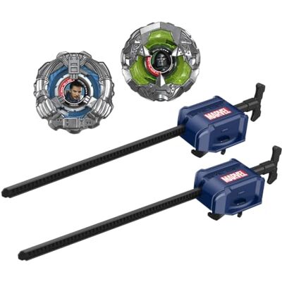 Hasbro Beyblade X en Marvel-collab, Doctor Doom 0-80LO vs. Mister Fantastic 9-65A, 2 Takara Tomy-gevechtstollen, speeltollen, 2 launchers, Marvel-speelgoed, leeftijd 8+ Hasbro Beyblade X en Marvel-collab, Doctor Doom 0-80LO vs. Mister Fantastic 9-65A, 2 Takara Tomy-gevechtstollen, speeltollen, 2 launchers, Marvel-speelgoed, leeftijd 8+