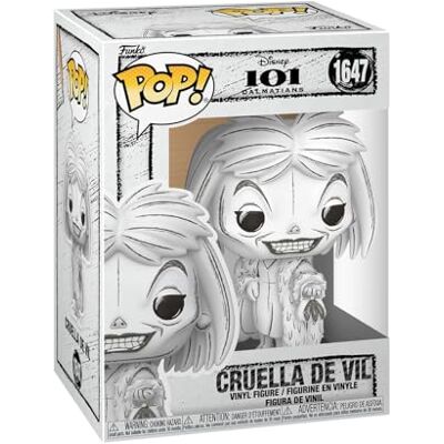 Funko Disney: Sketched Cruella De Vil De Vil figuur van vinyl om te verzamelen cadeau-idee officiële merchandising speelgoed voor kinderen en volwassenen cartoonfans Funko Disney: Sketched Cruella De Vil De Vil figuur van vinyl om te verzamelen cadeau-idee officiële merchandising speelgoed voor kinderen en volwassenen cartoonfans