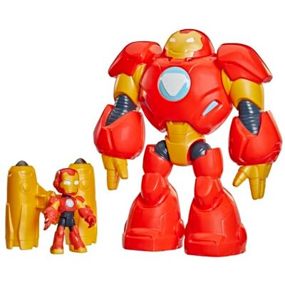 Marvel Disney Jr. Series 'S Iron Man And His Awesome Friends Giant-Sized Armor, -Actiefiguur Van 7,6 Cm En Mech-Pak, Superheldspeelgoed, Actiefiguren, 3+ Marvel Disney Jr. Series 'S Iron Man And His Awesome Friends Giant-Sized Armor, -Actiefiguur Van 7,6 Cm En Mech-Pak, Superheldspeelgoed, Actiefiguren, 3+