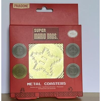 Paladone Super Mario metalen onderzetters Paladone Super Mario metalen onderzetters