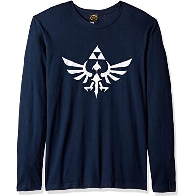 Nintendo The Legend of Zelda Triumphant Triforce Shirt blauw L Nintendo The Legend of Zelda Triumphant Triforce Shirt blauw L